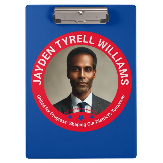 United for Progress: Shaping Our District's Fate Clipboard (Front)