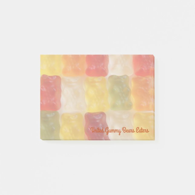 United Gummy Bear Eaters -  Post-It Notes pad (Front)