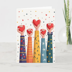 United Hearts Of Love Card