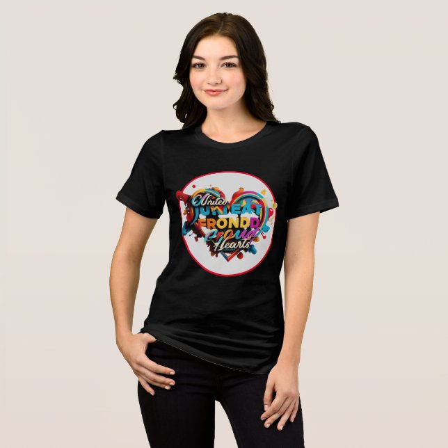 "United in Every Colour" Tri-Blend Shirt (Front Full)