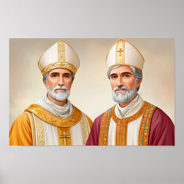 United in Faith: Saints Cornelius and Cyprian Poster (Front)