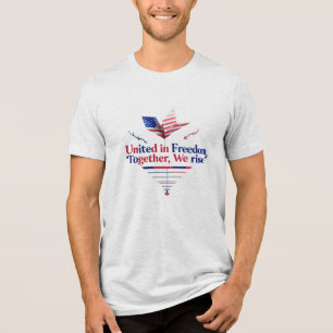 United in Freedom – Origami Bird Edition Tri-Blend Shirt