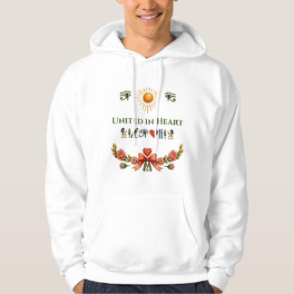 United in Heart: Ancient Egyptian Hieroglyphic Hoodie