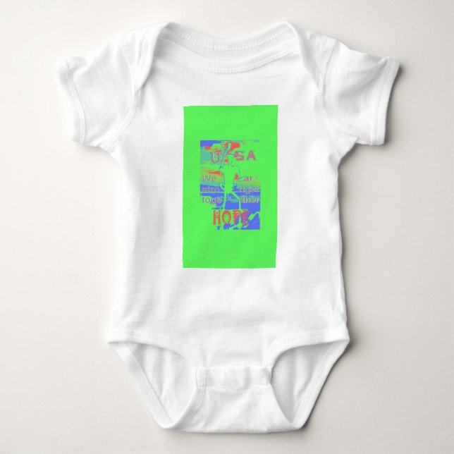 United in Hope: Stronger Together - Vibrant USA  Baby Bodysuit (Front)