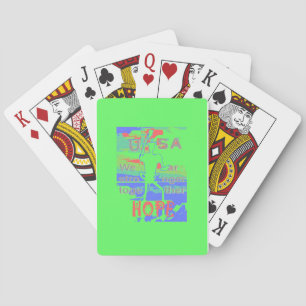 United in Hope: Stronger Together - Vibrant USA   Playing Cards