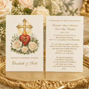 United in the Heart of Jesus Wedding Prayer