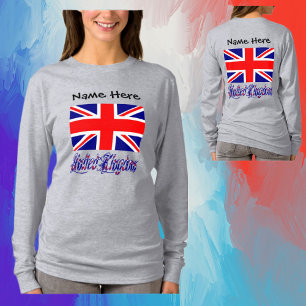 United Kingdom and British Flag Personalised T-Shirt