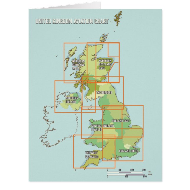 United Kingdom aviation chart (Front)