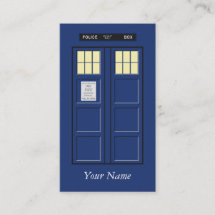 United Kingdom - Blue Police Public Call Box 1 Business Card