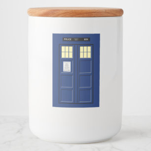 United Kingdom - Blue Police Public Call Box 1 Food Label