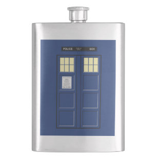 United Kingdom - Blue Police Public Call Box 1 Hip Flask