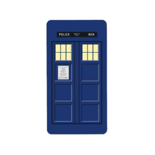 United Kingdom - Blue Police Public Call Box 1 Label