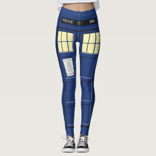 United Kingdom - Blue Police Public Call Box 1 Leggings