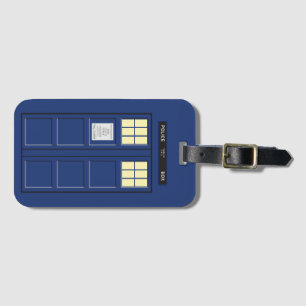 United Kingdom - Blue Police Public Call Box 1 Luggage Tag