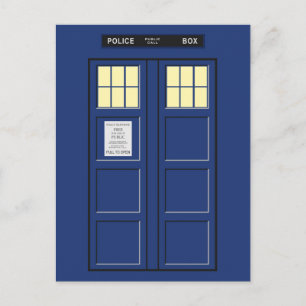 United Kingdom - Blue Police Public Call Box 1 Postcard