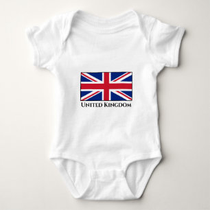 United Kingdom (British) Flag Baby Bodysuit