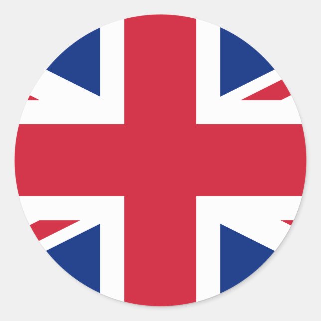 United Kingdom (British) Flag Classic Round Sticker (Front)