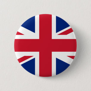 United Kingdom (British Flag) (Union Jack) (UK) GB 6 Cm Round Badge