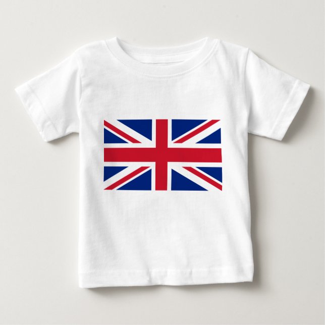United Kingdom (British Flag) (Union Jack) (UK) GB Baby T-Shirt (Front)