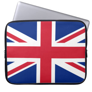 United Kingdom (British Flag) (Union Jack) (UK) GB Laptop Sleeve