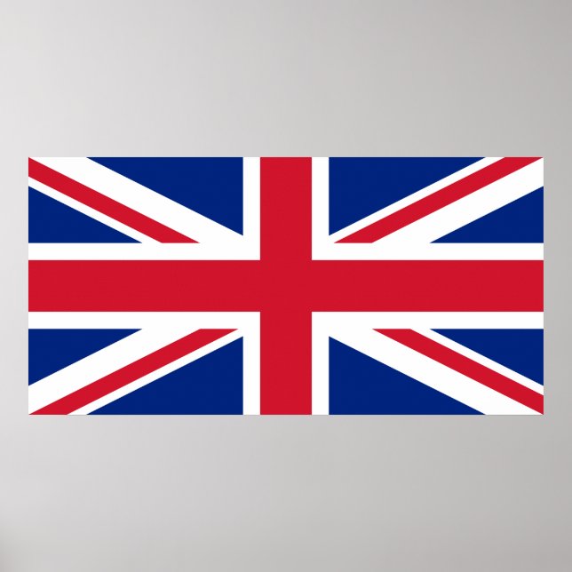 United Kingdom (British Flag) (Union Jack) (UK) GB Poster (Front)