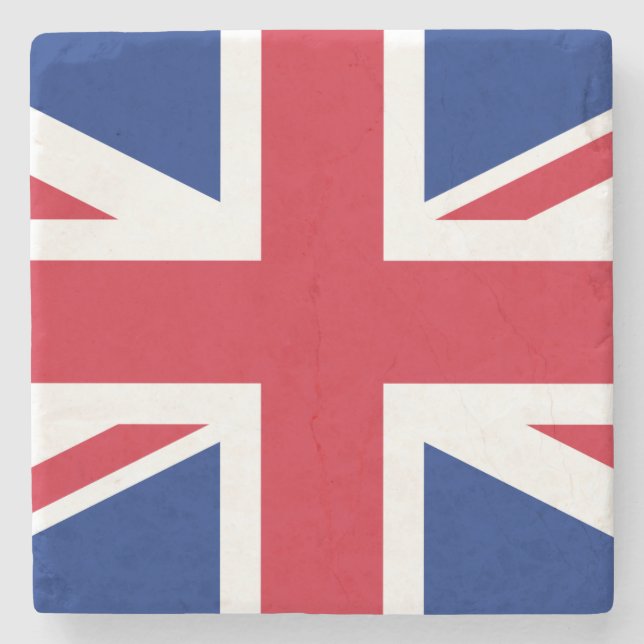 United Kingdom (British Flag) (Union Jack) (UK) GB Stone Coaster (Front)