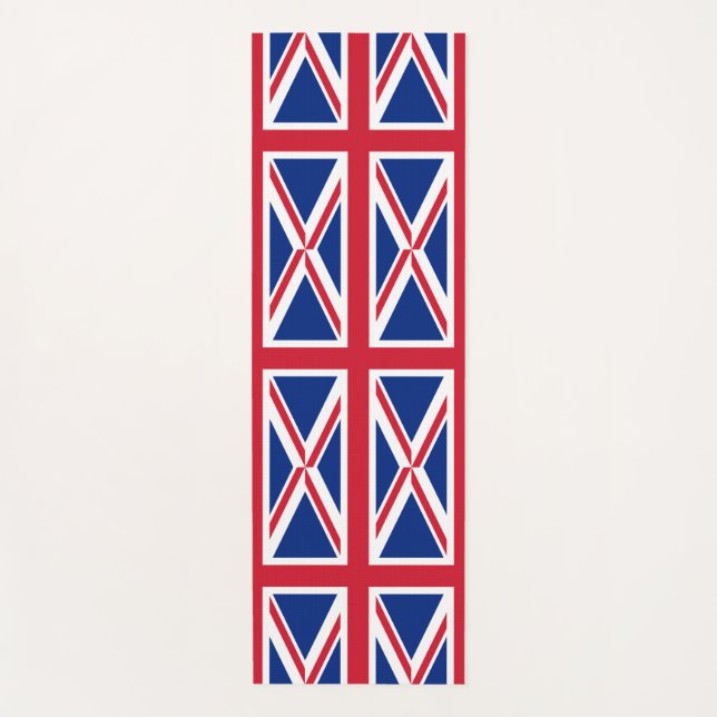 United Kingdom (British Flag) (Union Jack) (UK GB) Yoga Mat (Front)