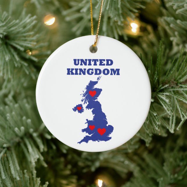 United Kingdom Ceramic Ornament (Tree)