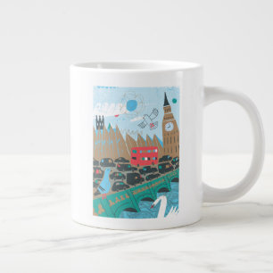 United Kingdom City Scene Large Coffee Mug