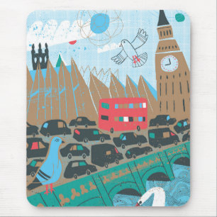 United Kingdom City Scene Mouse Pad