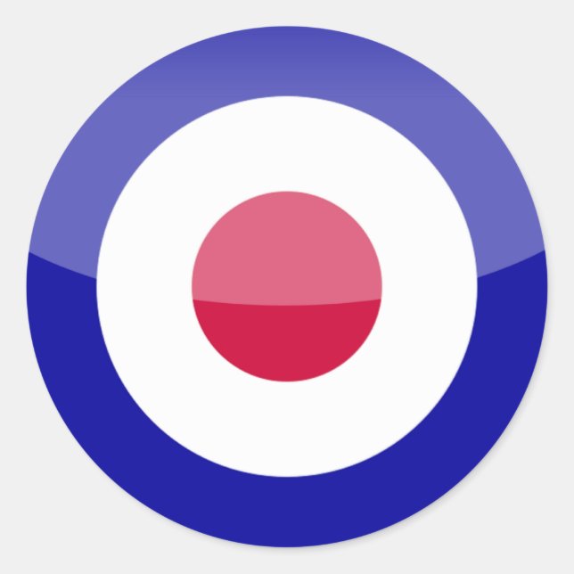 United Kingdom Classic Round Sticker (Front)