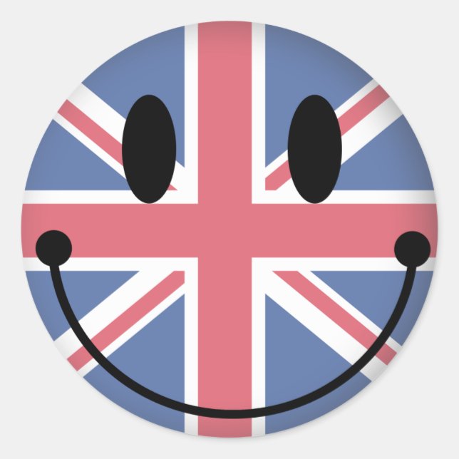 United Kingdom Classic Round Sticker (Front)