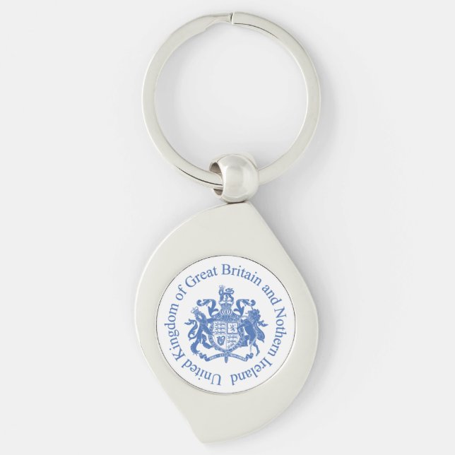 United Kingdom coat of arms Key Ring (Front)