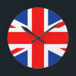 united kingdom country flag great britain uk round clock<br><div class="desc">united kingdom country flag great britain uk</div>