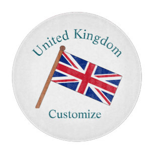 United Kingdom Country Flag Thunder_Cove Cutting Board