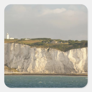 United Kingdom, Dover. The famous white cliffs Square Sticker