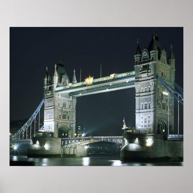 United Kingdom, England, London, Tower Bridge. Poster (Front)
