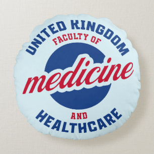 United Kingdom Faculty Of Medicine And Healthcare Round Cushion