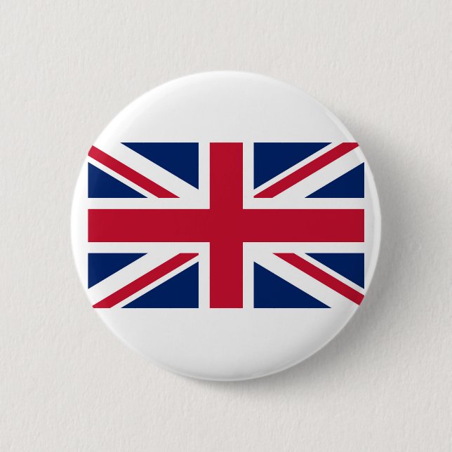 United Kingdom Flag 6 Cm Round Badge (Front)