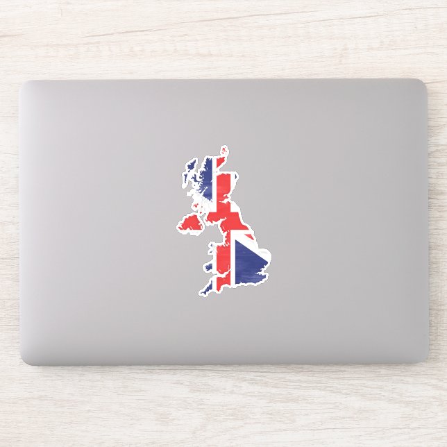 United Kingdom flag and map (Computer)