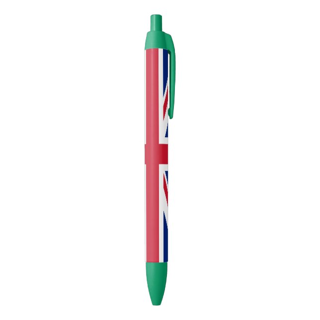 United Kingdom flag Black Ink Pen (Bottom (Vertical))