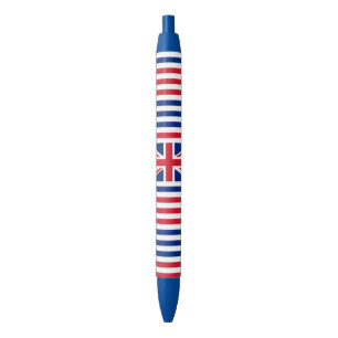 United Kingdom flag Blue Ink Pen
