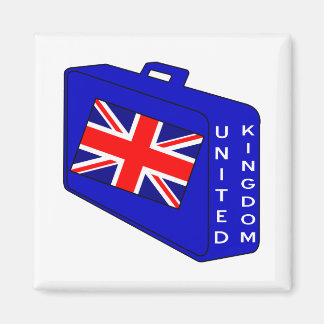 United Kingdom Flag Blue Luggage Magnet