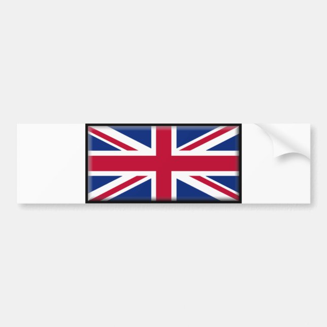 United Kingdom Flag Bumper Sticker (Front)