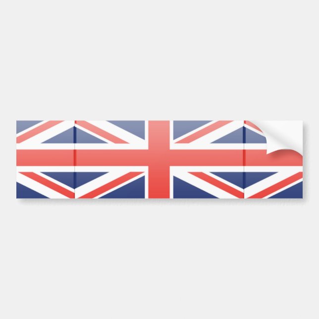 United Kingdom Flag Bumper Sticker (Front)