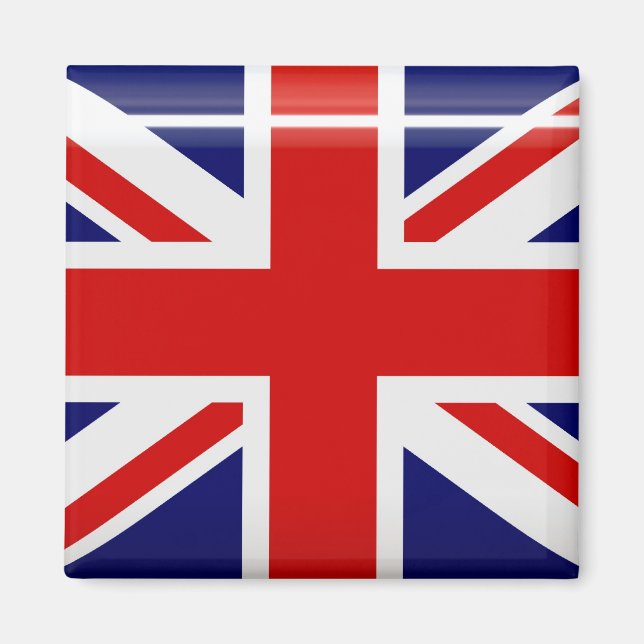 United Kingdom Flag Button Magnet (Front)