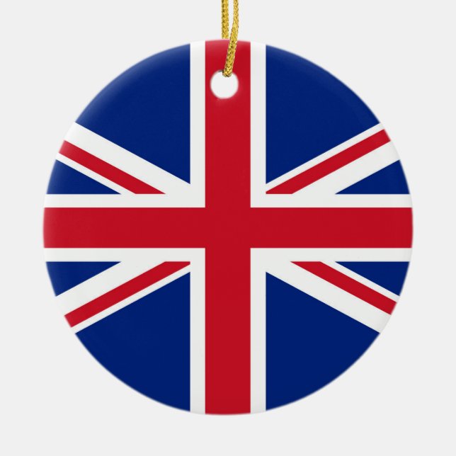 United Kingdom flag Ceramic Ornament (Front)