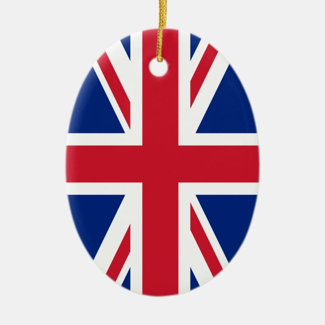 United Kingdom flag Ceramic Ornament (Front)