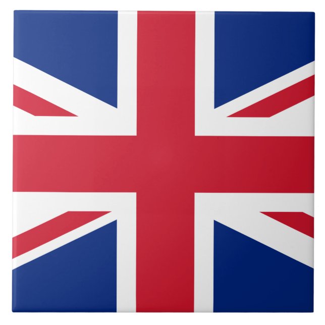 United Kingdom flag Ceramic Tile (Front)