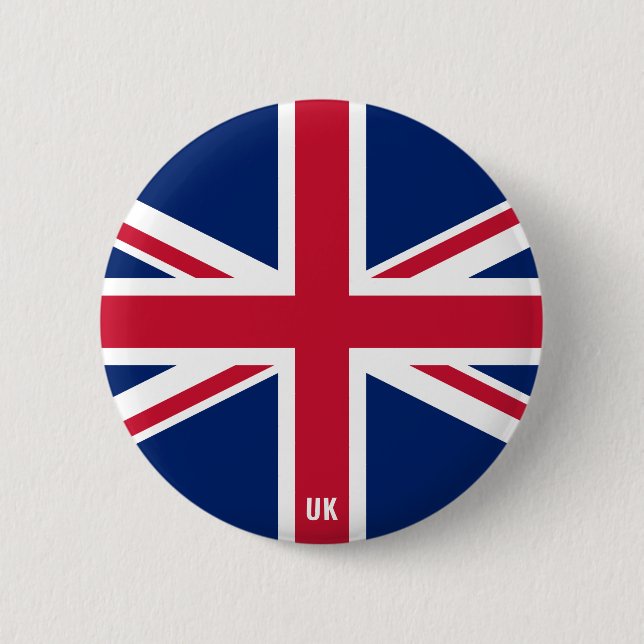 United Kingdom Flag Charming Patriotic 6 Cm Round Badge (Front)